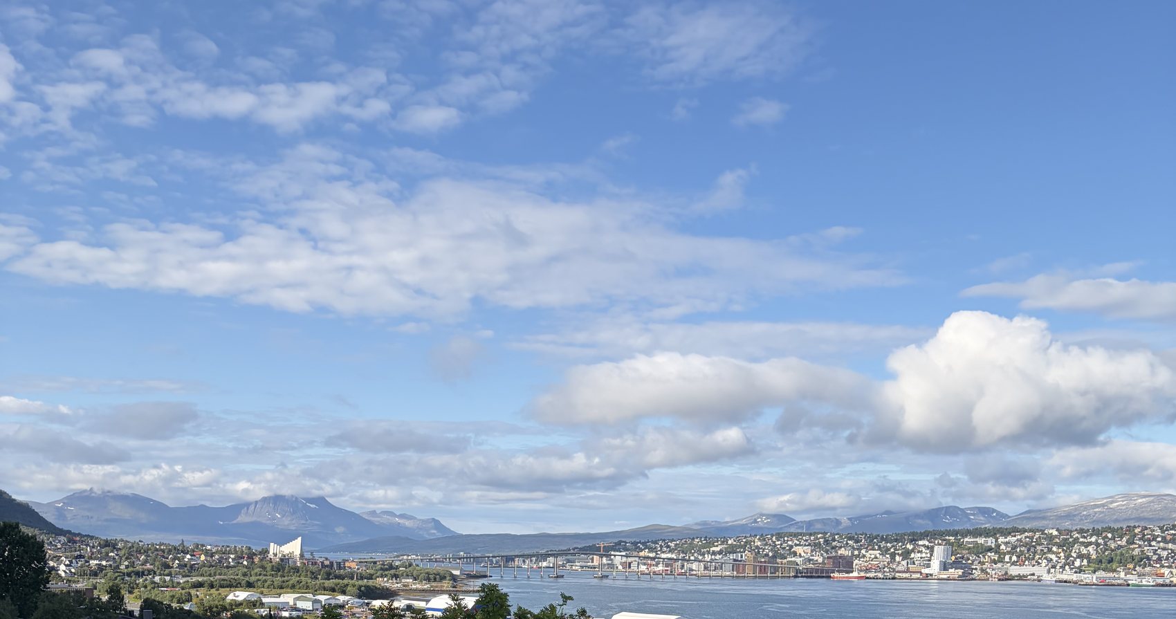 View over Tromsø from a local's rooftop